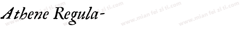 Athene Regula字体转换